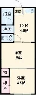 清水荘【2階】の間取り