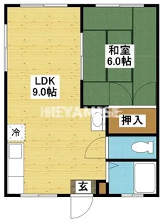 岡村アパート【1階】の間取り