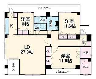 コンソロールI【1階】の間取り