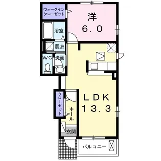 ハーバー M【1階】の間取り