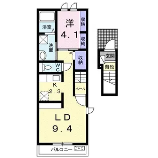 エクセランC【2階】の間取り