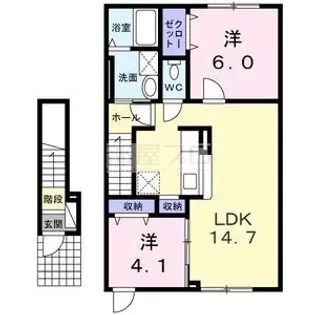 北海道札幌市西区西野三条10【アパート】の間取り