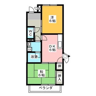 グランメール小瀬【1階】の間取り