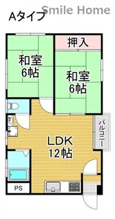 ハイツ御崎館【2階】の間取り