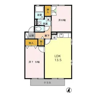 Chateau A【1階】の間取り