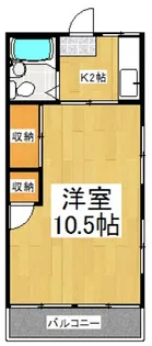 武蔵野ハイツ【2階】の間取り