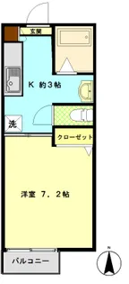 メープルタウン【1階】の間取り
