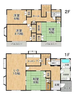 熊本県熊本市北区龍田1【一戸建】の間取り