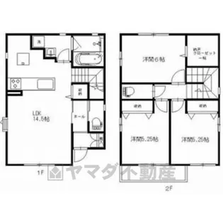 ヴァルトベルク3(オール電化)【1階】の間取り