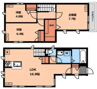 東京都三鷹市北野4【一戸建】の間取り