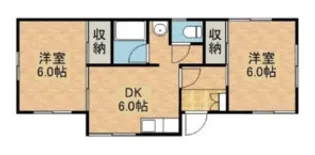 ツインハウス【2階】の間取り