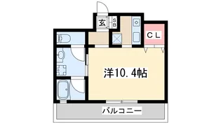 エスグランデ江坂公園【6階】の間取り