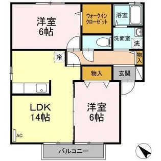 セジュールGrande【2階】の間取り