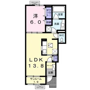 ハルモニアー【1階】の間取り