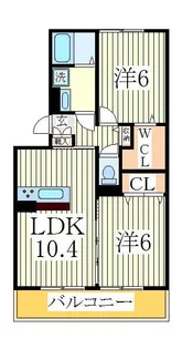 アローフィールドB【3階】の間取り