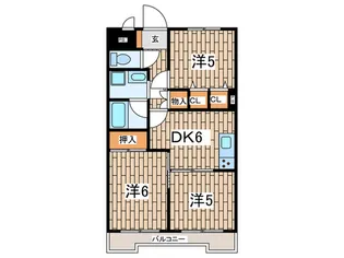 ライオンズマンション金沢八景第7【4階】の間取り