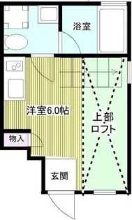 クラソ王子【1階】の間取り
