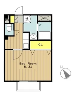 神奈川県相模原市中央区氷川町【アパート】の間取り