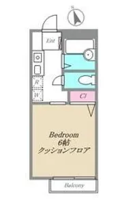 1Kの間取り画像