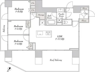 東京都品川区北品川2【マンション】の間取り