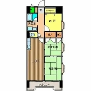 テーアイ二日町ビル【6階】の間取り