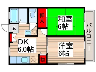 PEARリーフ【2階】の間取り