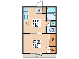 ハイツ麹町【1階】の間取り