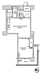 トリニティー芝浦【11階】の間取り