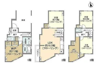 東京都大田区北糀谷1【一戸建】の間取り