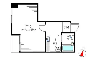 新宿ナショナルコート【7階】の間取り