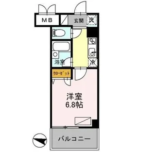 カスタリア住吉【10階】の間取り