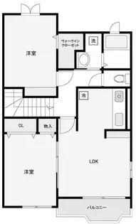 埼玉県加須市上種足【アパート】の間取り