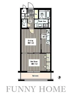 東京都目黒区中町2【マンション】の間取り