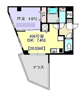 アウル【1階】の間取り