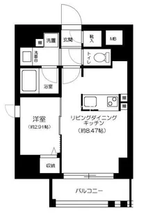 1LDKの間取り画像