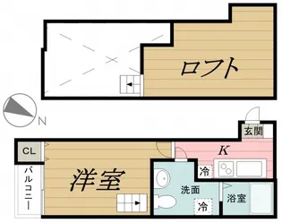 1Rの間取り画像