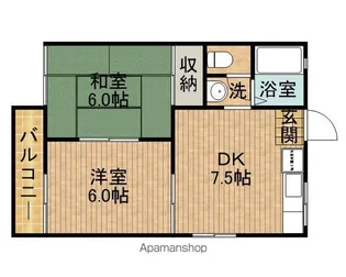 ホワイトハイツA【2階】の間取り