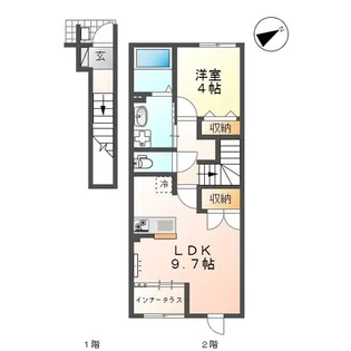 フロンティアエステートIII【1階】の間取り