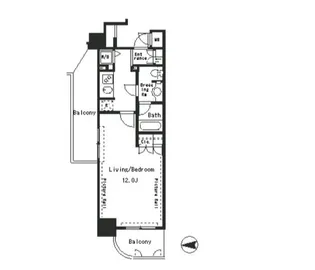 東京都新宿区四谷4【マンション】の間取り