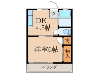 第五青葉荘【2階】の間取り