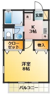 エスぺランサ【2階】の間取り