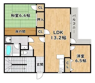 UP GRAND塚本【2階】の間取り