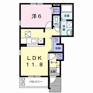 アンシャンテ【1階】の間取り
