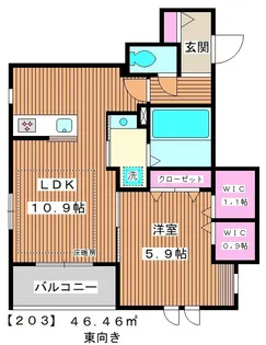 Primavera【2階】の間取り