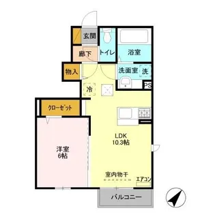 COMFOR【1階】の間取り