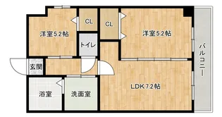 大阪府大阪市東住吉区西今川1【マンション】の間取り