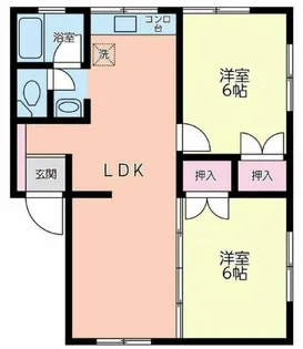 本牧ハイツ【2階】の間取り