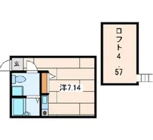 プリマ七番館【2階】の間取り