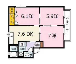 ポルックス【2階】の間取り