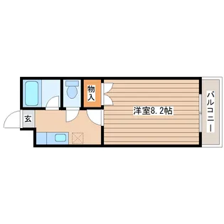 ボザール萩ヶ丘【3階】の間取り